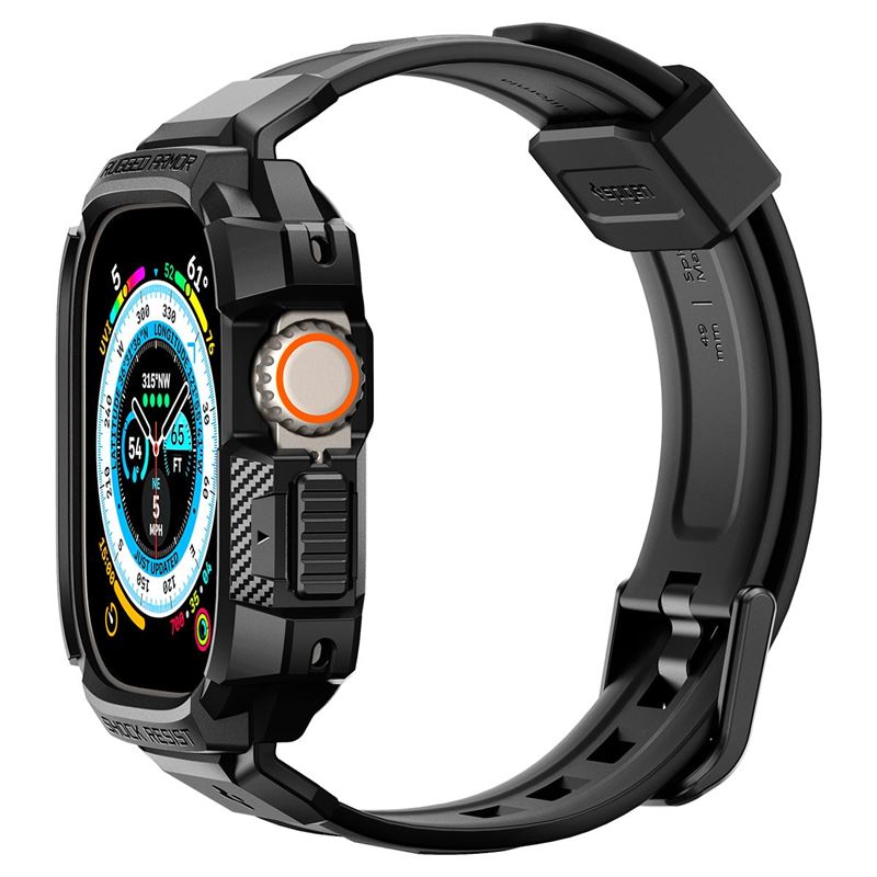 Spigen Rugged Armor Pro, black - Apple Watch Ultra 4/3/2/1 49mm
