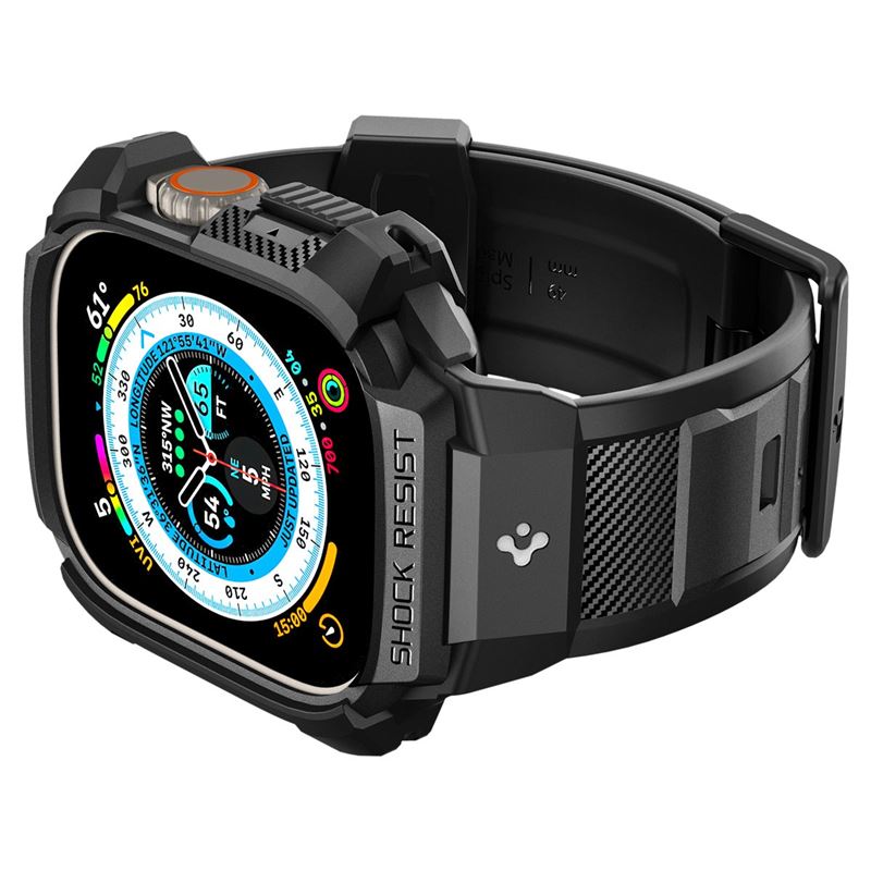 Spigen Rugged Armor Pro, black - Apple Watch Ultra 4/3/2/1 49mm