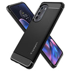 Spigen Rugged Armor, black - Motorola Edge 2022