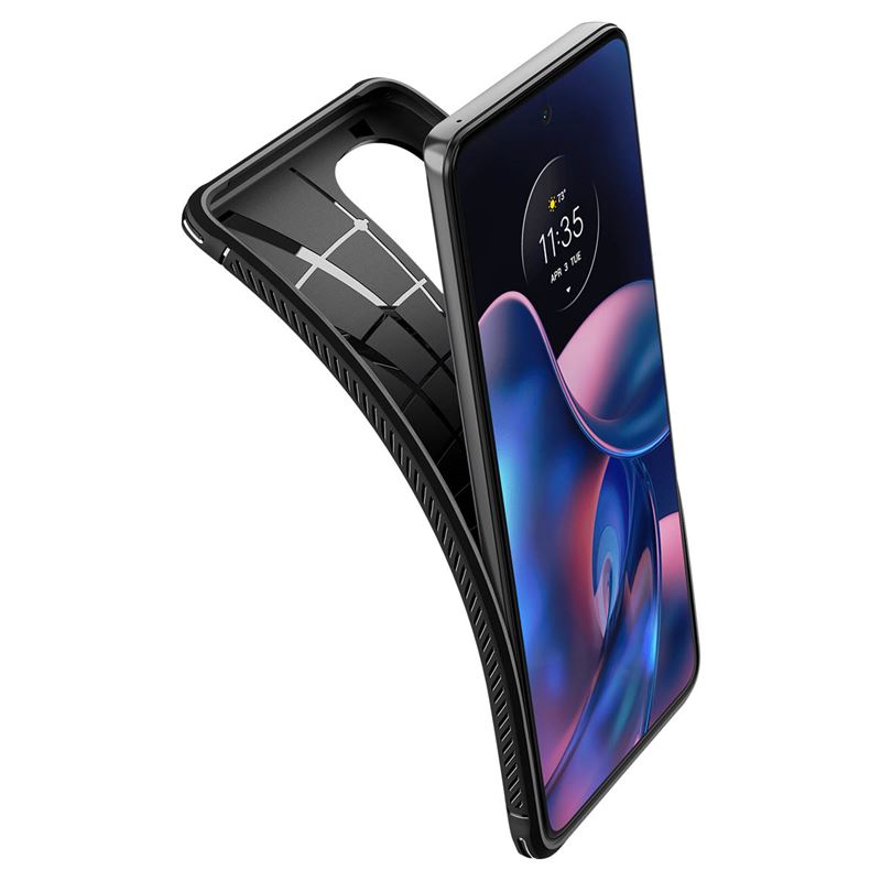 Spigen Rugged Armor, black - Motorola Edge 2022