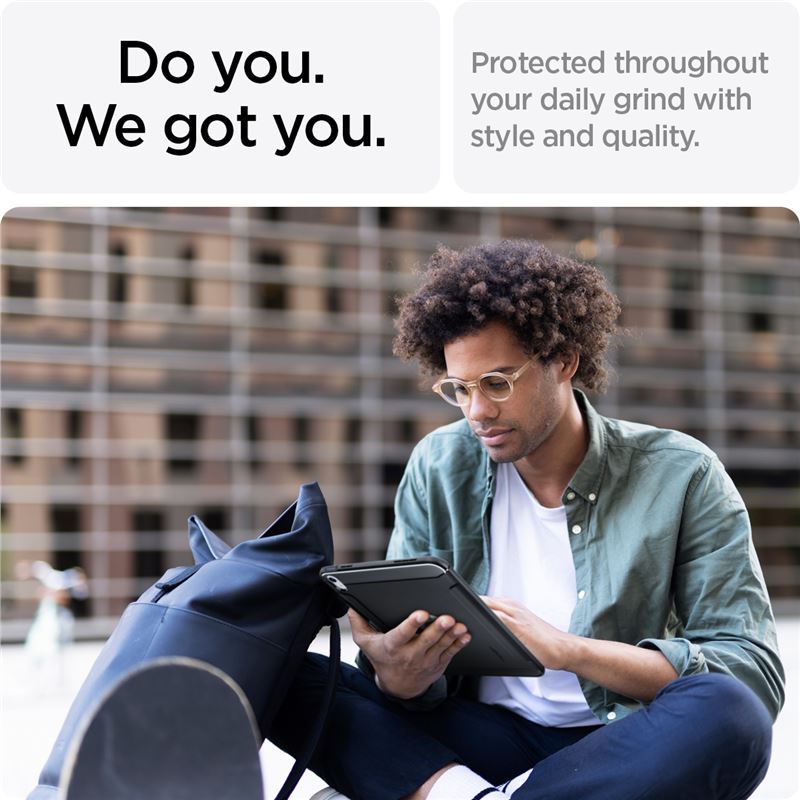 Spigen Rugged Armor, black - iPad 10.9" (2022) 11" (2025)