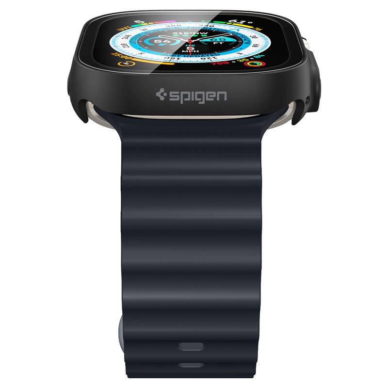 Spigen Thin Fit 360, čierna - Apple Watch Ultra 3/2/1