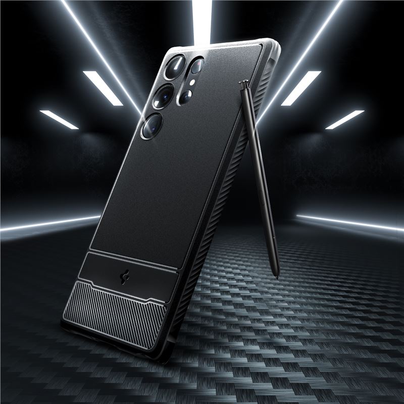 Spigen Rugged Armor, black - Samsung Galaxy S23 Ultra