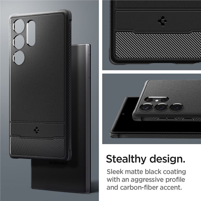 Spigen Rugged Armor, black - Samsung Galaxy S23 Ultra