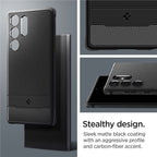 Spigen Rugged Armor, black - Samsung Galaxy S23 Ultra
