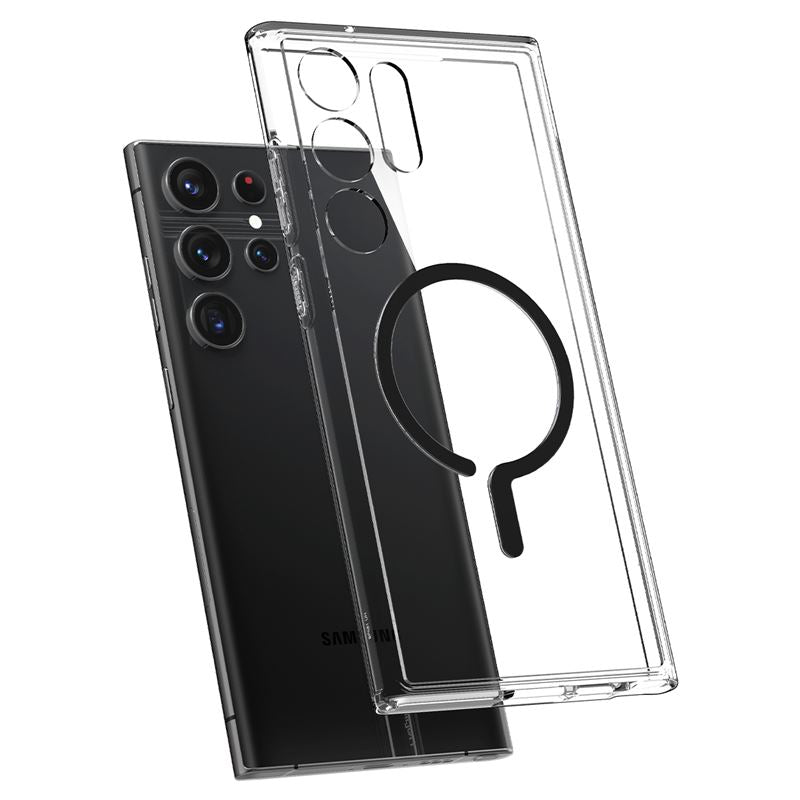 Spigen Ultra Hybrid OneTap MagSafe Ring, čierny - Samsung Galaxy S23 Ultra