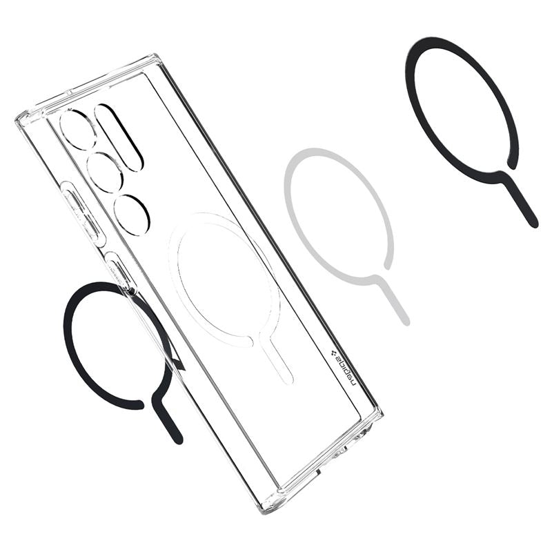 Spigen Ultra Hybrid OneTap MagSafe Ring, čierny - Samsung Galaxy S23 Ultra