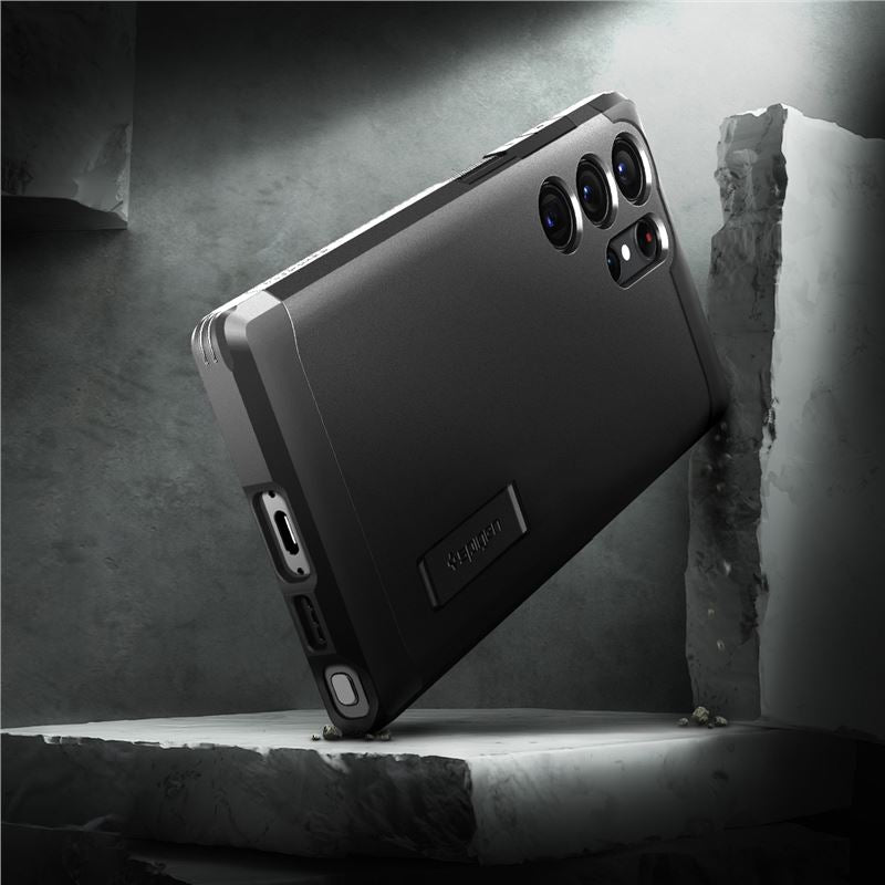 Spigen Tough Armor, čierny - Samsung Galaxy S23 Ultra