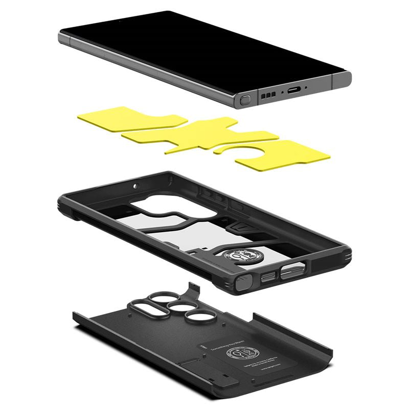 Spigen Tough Armor, čierny - Samsung Galaxy S23 Ultra