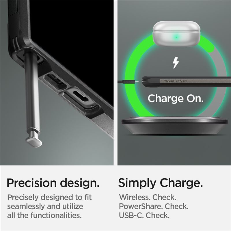 Spigen Tough Armor, gunmetal - Samsung Galaxy S23 Ultra