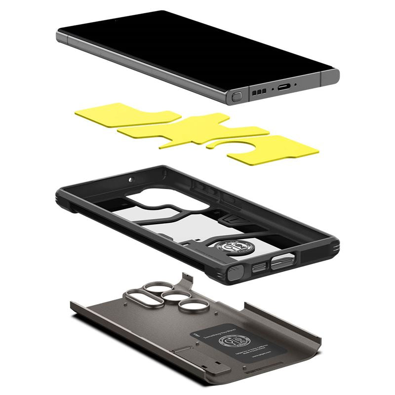 Spigen Tough Armor, gunmetal - Samsung Galaxy S23 Ultra