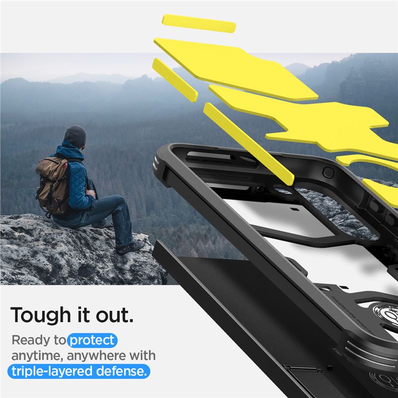 Spigen Tough Armor, čierny - Samsung Galaxy S23+