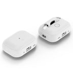 Spigen Case Silicone Fit White + remienok Gray - AirPods Pro (2. generácia)