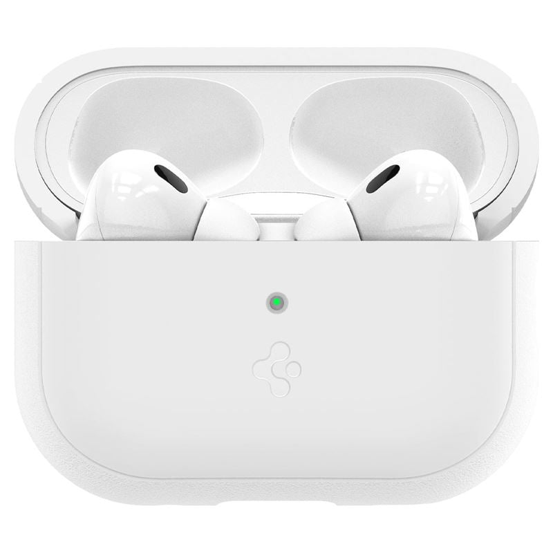Spigen Case Silicone Fit White + remienok Gray - AirPods Pro (2. generácia)