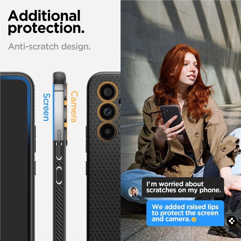 Spigen Liquid Air, čierny - Samsung Galaxy A54 5G