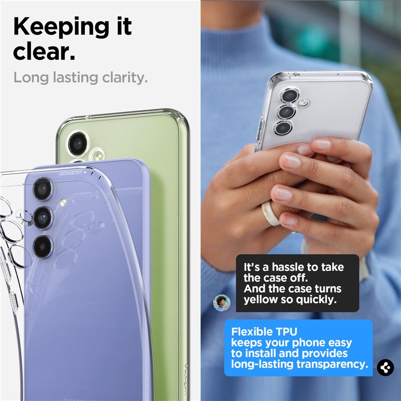Spigen Liquid Crystal, číry - Samsung Galaxy A54 5G