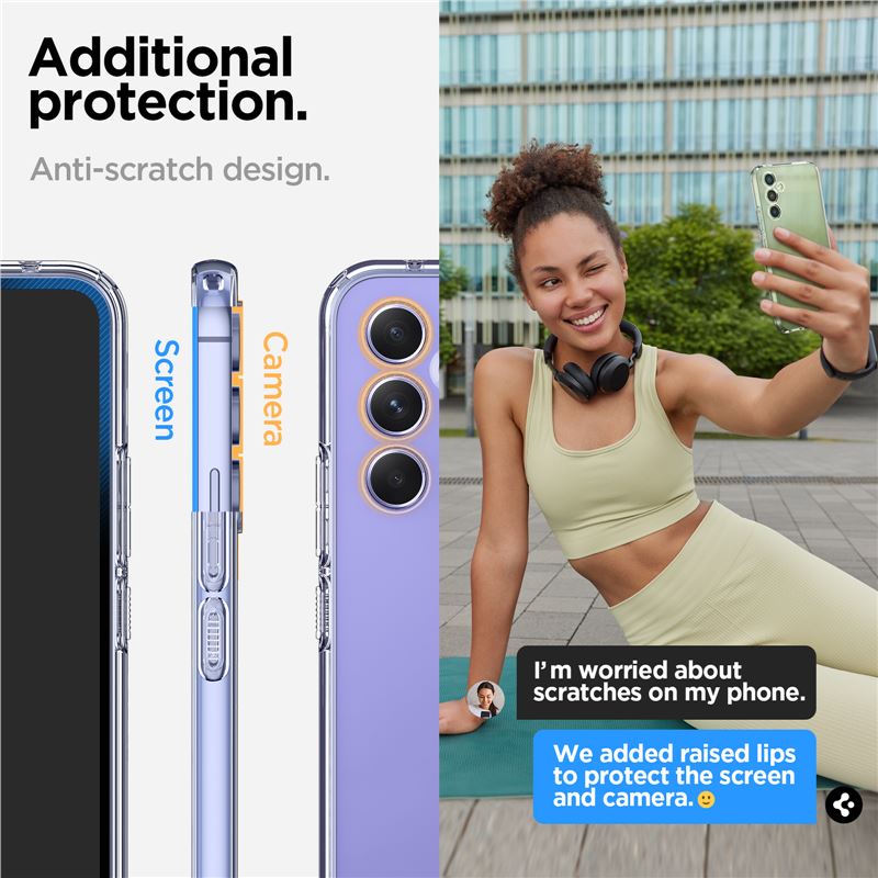 Spigen Liquid Crystal, číry - Samsung Galaxy A54 5G