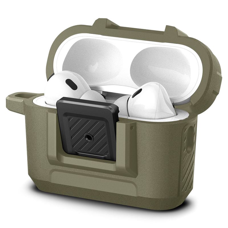 Spigen Lock Fit, vintage khaki - AirPods Pro 2
