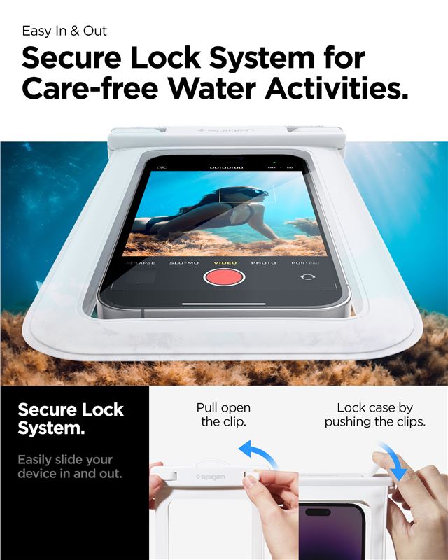 Spigen Aqua Shield Waterproof Case A601 2 Pack, white