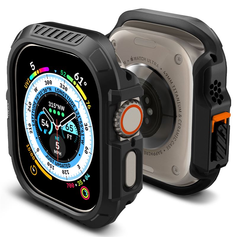Spigen Lock Fit, čierny - Apple Watch Ultra 3/2/1