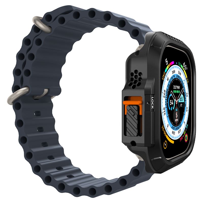 Spigen Lock Fit, čierny - Apple Watch Ultra 3/2/1