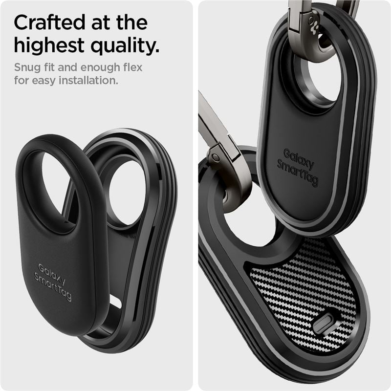 Spigen Rugged Armor, black - Samsung Galaxy Smart Tag 2 2023
