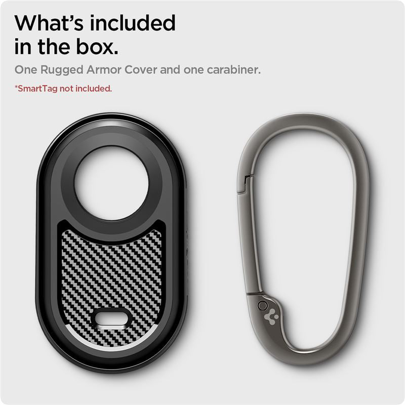 Spigen Rugged Armor, black - Samsung Galaxy Smart Tag 2 2023