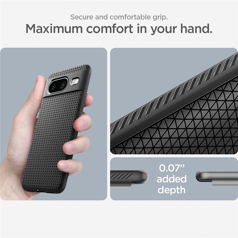 Spigen Liquid Air, matte black - Google Pixel 8