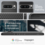 Spigen Liquid Air, matte black - Google Pixel 8 Pro