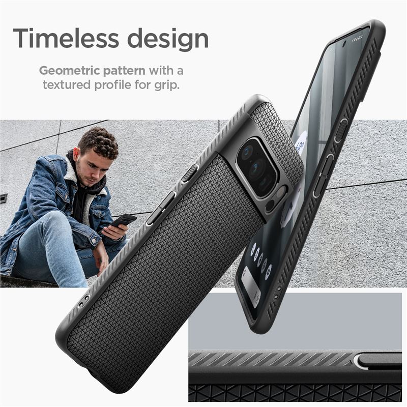 Spigen Liquid Air, matte black - Google Pixel 8 Pro