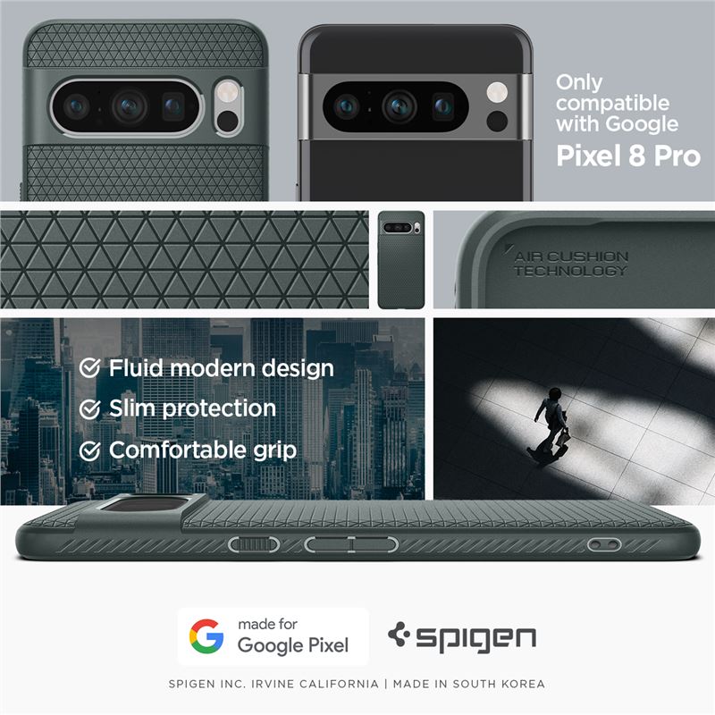 Spigen Liquid Air, abyss green - Google Pixel 8 Pro