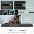 Spigen Thin Fit, čierna - Google Pixel 8 Pro
