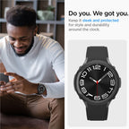 Spigen Liquid Air, matte black - Samsung Galaxy Watch6 Classic 43mm