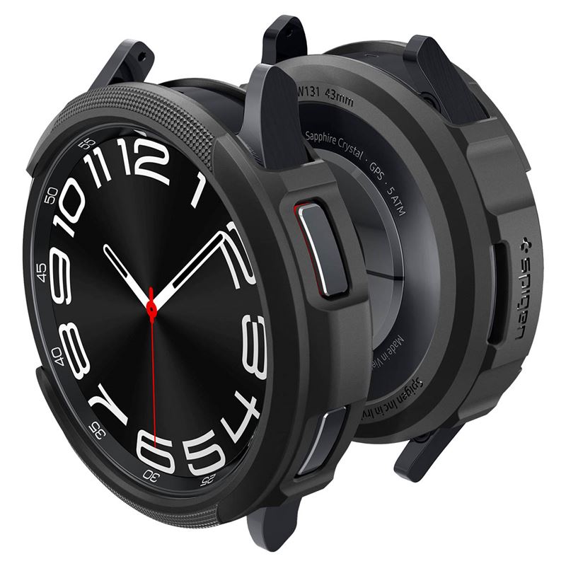 Spigen Liquid Air, matte black - Samsung Galaxy Watch6 Classic 43mm