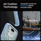 Spigen Crystal Hybrid, sierra blue - iPhone 15 Pro Max