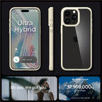 Spigen Crystal Hybrid, mute beige - iPhone 15 Pro Max