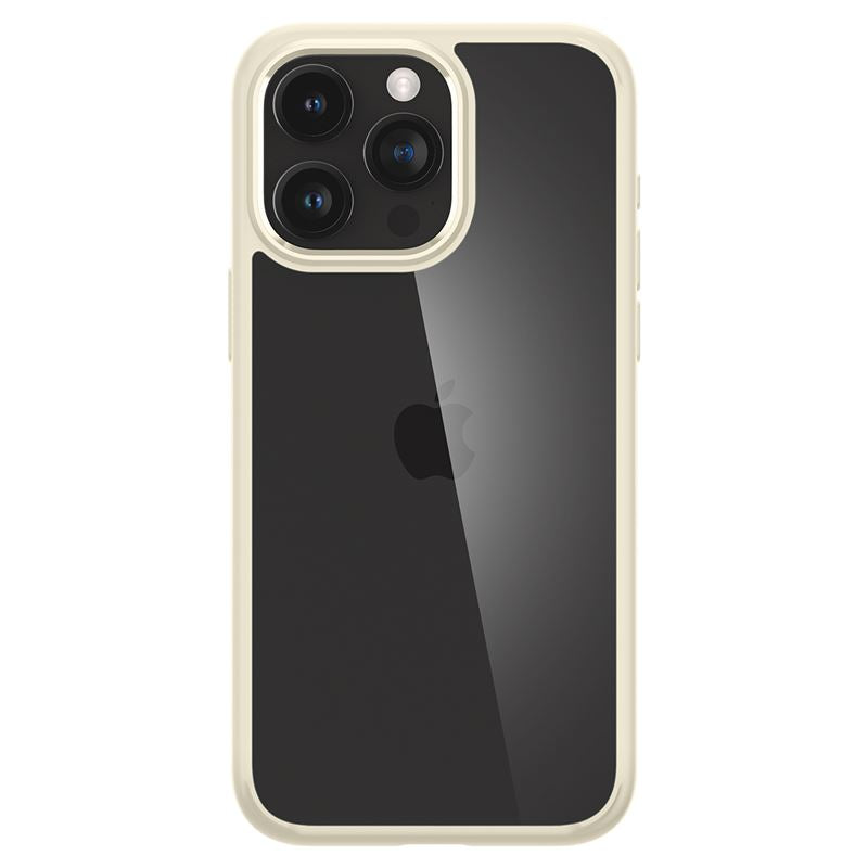 Spigen Crystal Hybrid, mute beige - iPhone 15 Pro Max