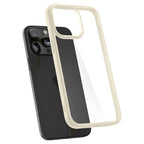 Spigen Crystal Hybrid, mute beige - iPhone 15 Pro Max