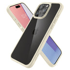Spigen Crystal Hybrid, mute beige - iPhone 15 Pro Max