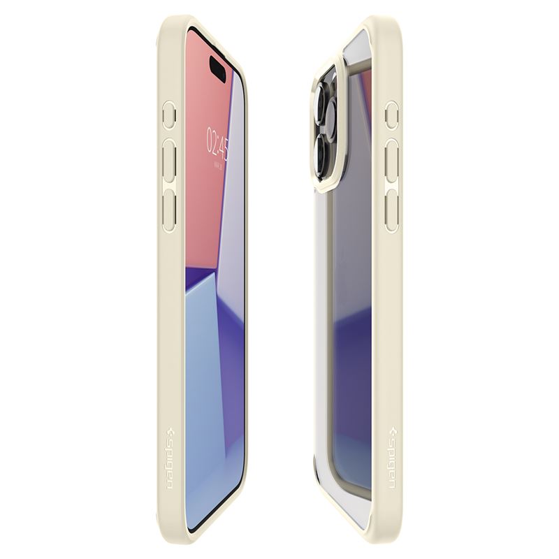 Spigen Crystal Hybrid, mute beige - iPhone 15 Pro Max