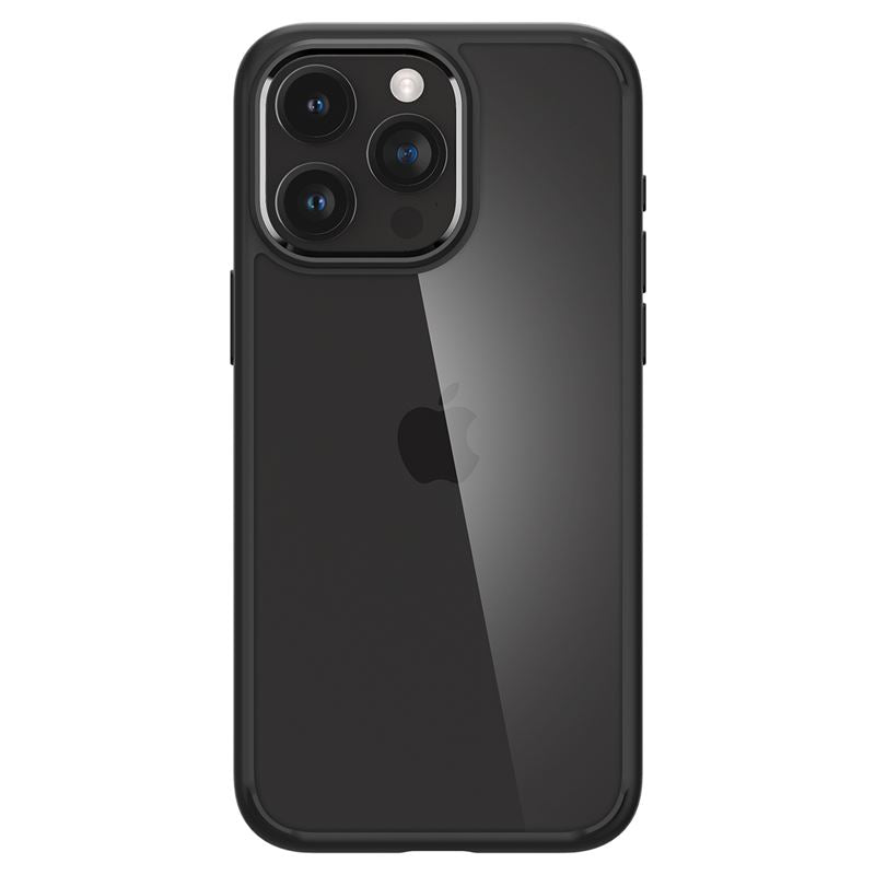 Spigen Crystal Hybrid, matte black - iPhone 15 Pro Max