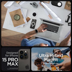 Spigen Crystal Hybrid MagSafe, white - iPhone 15 Pro Max