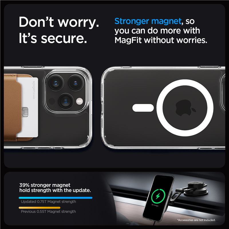 Spigen Crystal Hybrid MagSafe, white - iPhone 15 Pro Max