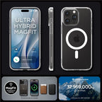Spigen Crystal Hybrid MagSafe, white - iPhone 15 Pro Max
