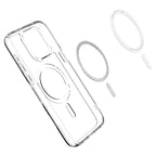 Spigen Crystal Hybrid MagSafe, white - iPhone 15 Pro Max
