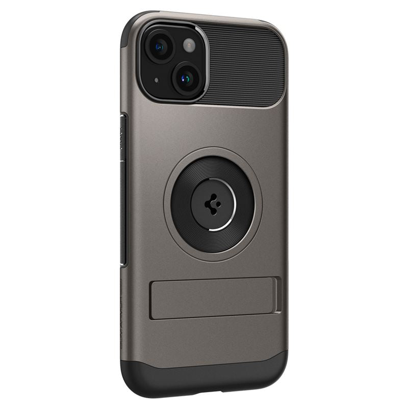 Spigen Slim Armor MagSafe, gunmetal - iPhone 15