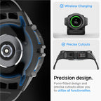Spigen Rugged Armor Pro, black - Samsung Galaxy Watch6 Classic 47mm