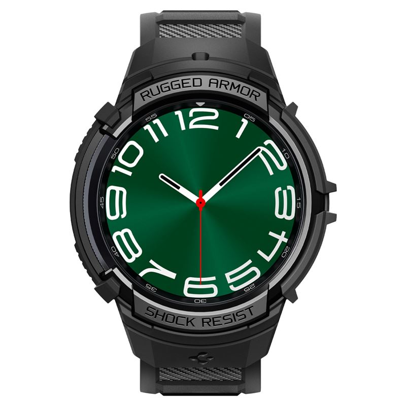 Spigen Rugged Armor Pro, black - Samsung Galaxy Watch6 Classic 47mm