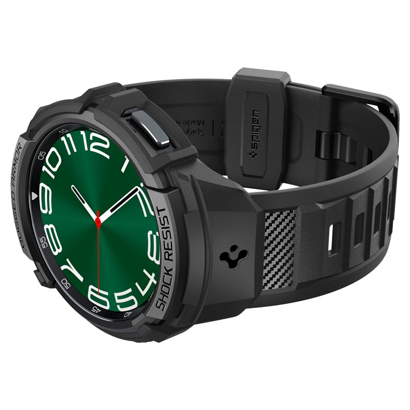 Spigen Rugged Armor Pro, black - Samsung Galaxy Watch6 Classic 47mm