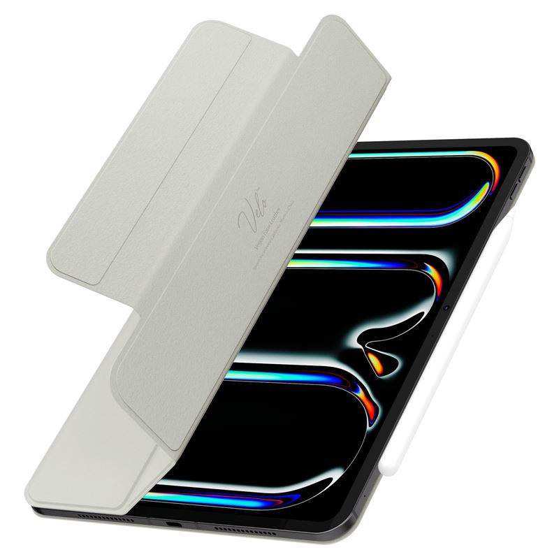 Spigen Air Skin Folio OneTap, gray - iPad Pro 13" 2024